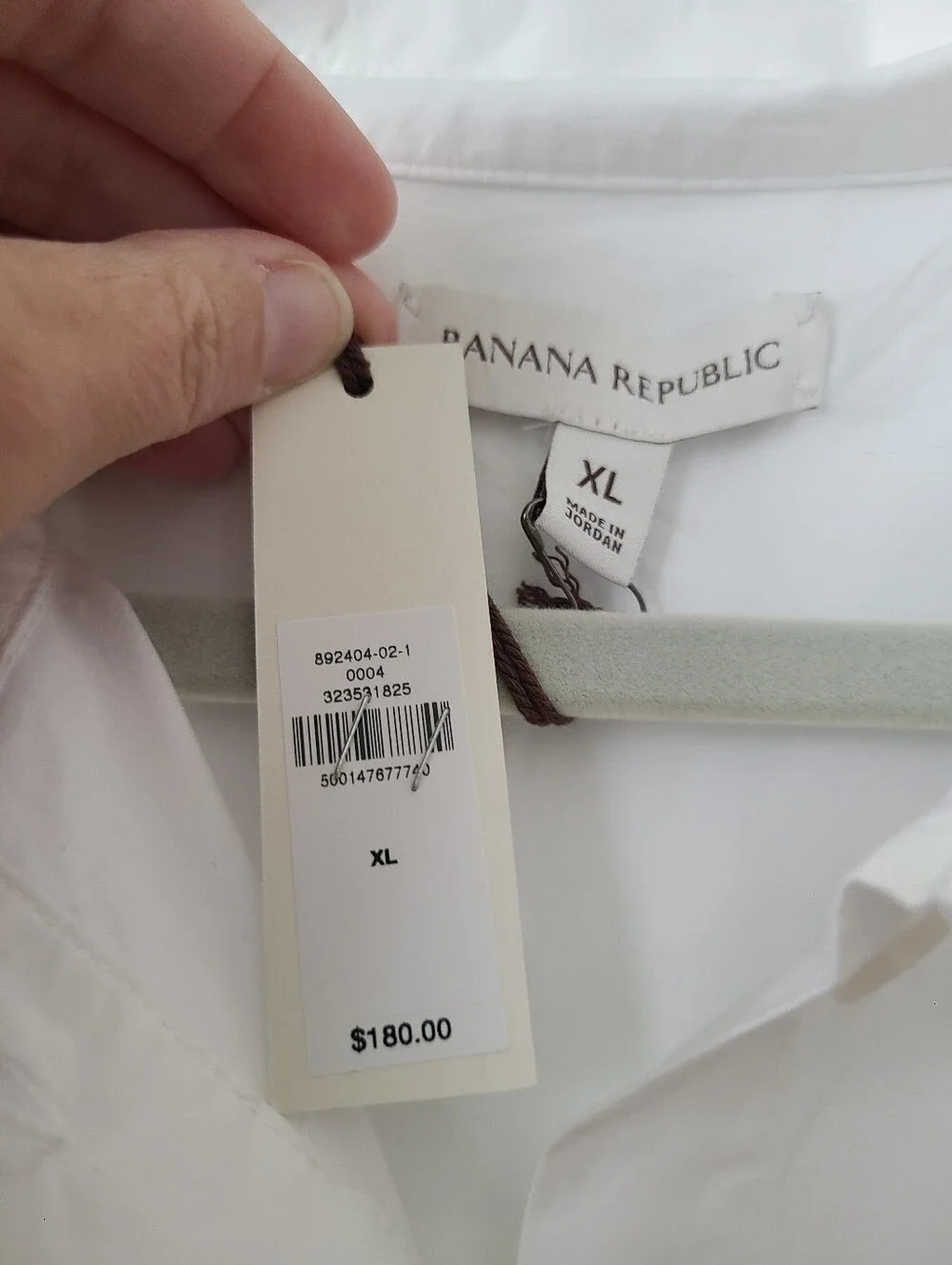 Banana Republic Cotton White Poplin Trapeze Button Down Maxi Shirt Dress - Picture 4 of 8